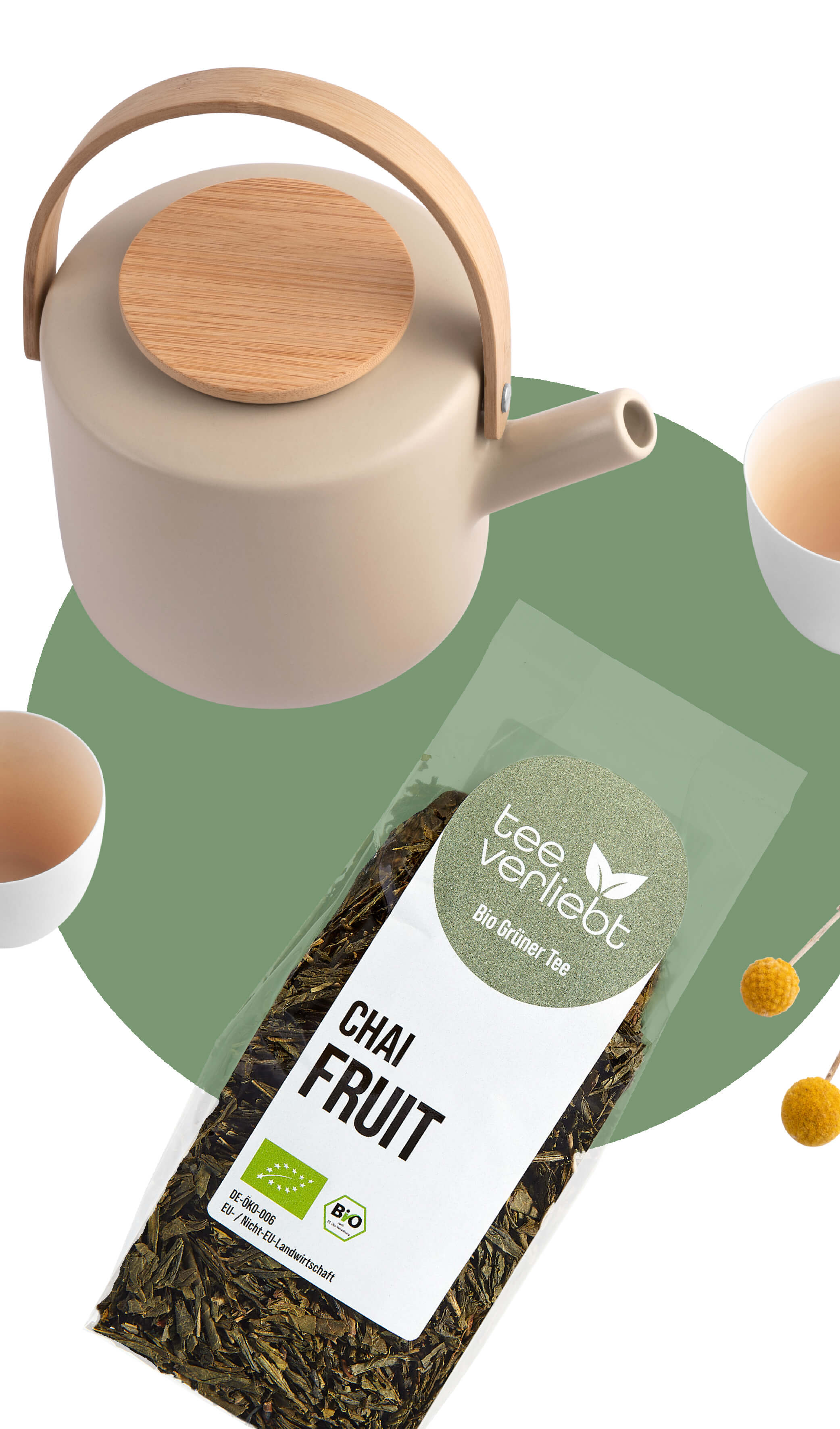 BIO Grüner Tee Chai Fruit | 1kg