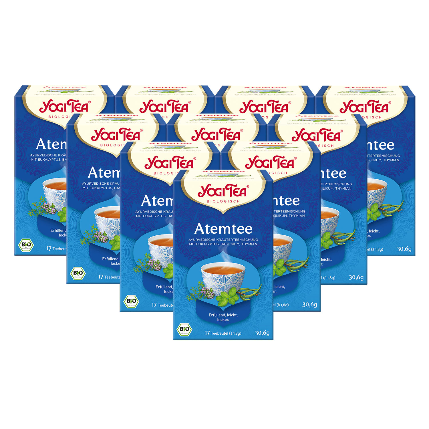 10 x BIO YOGI TEA Atemtee | 10 x 30,6g