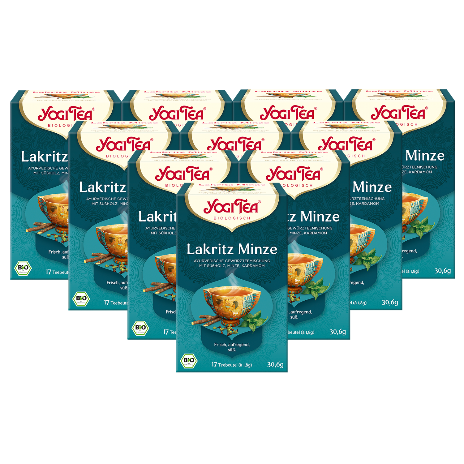10 x BIO YOGI TEA Lakritz Minze | 10 x 30,6g
