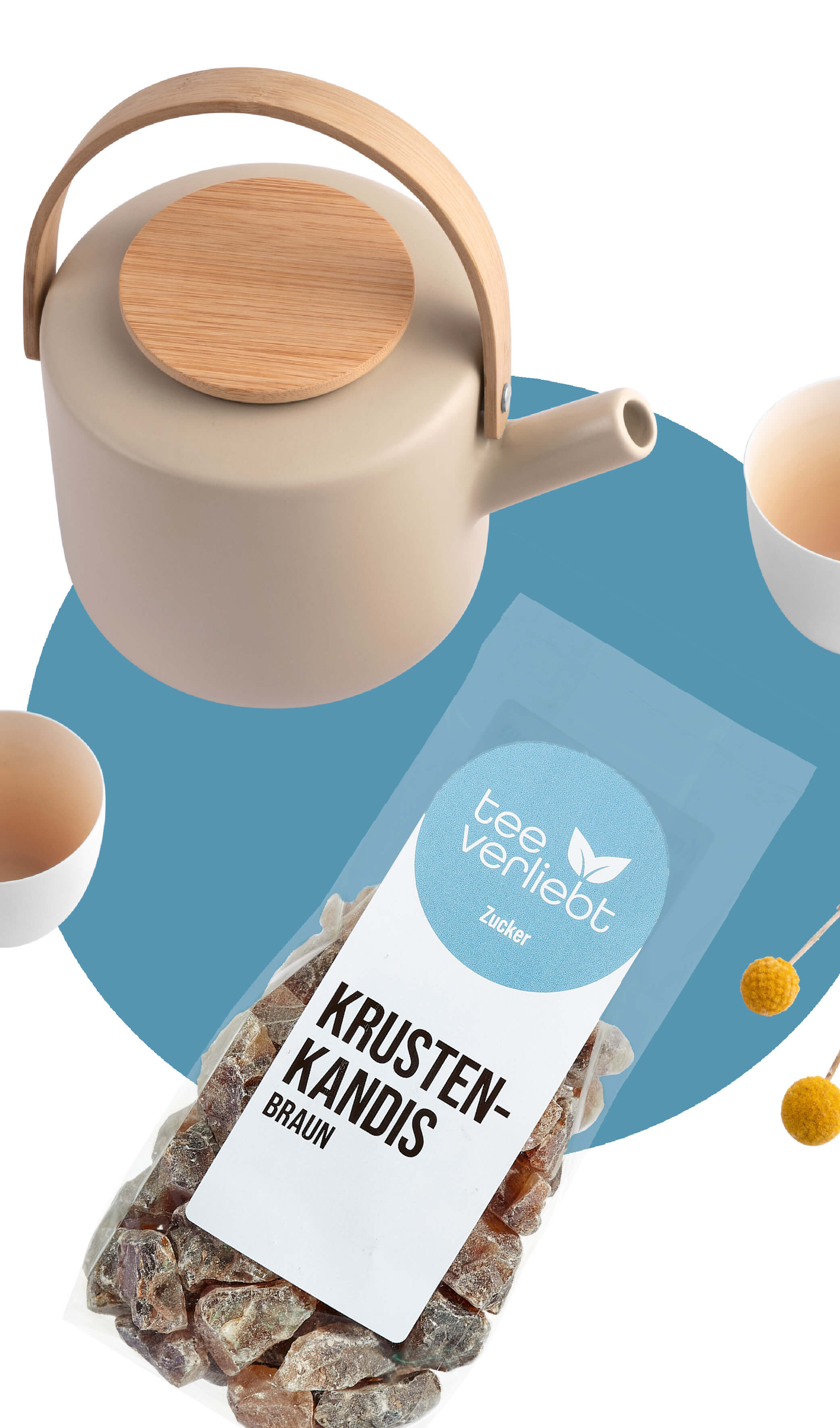 5 x Krustenkandis | braun | grob (5 x 250g)