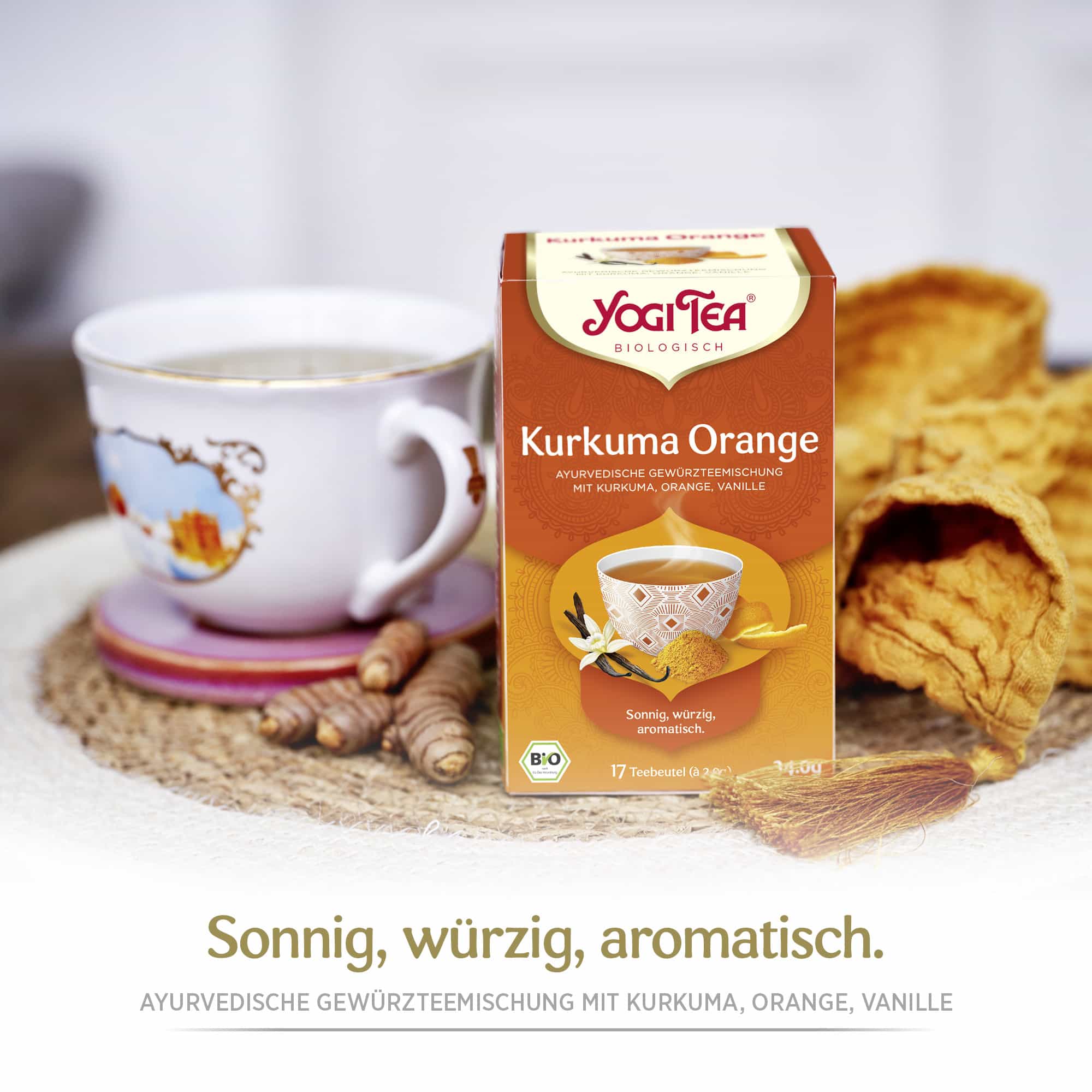 10 x BIO YOGI TEA Kurkuma Orange | 10 x 34g