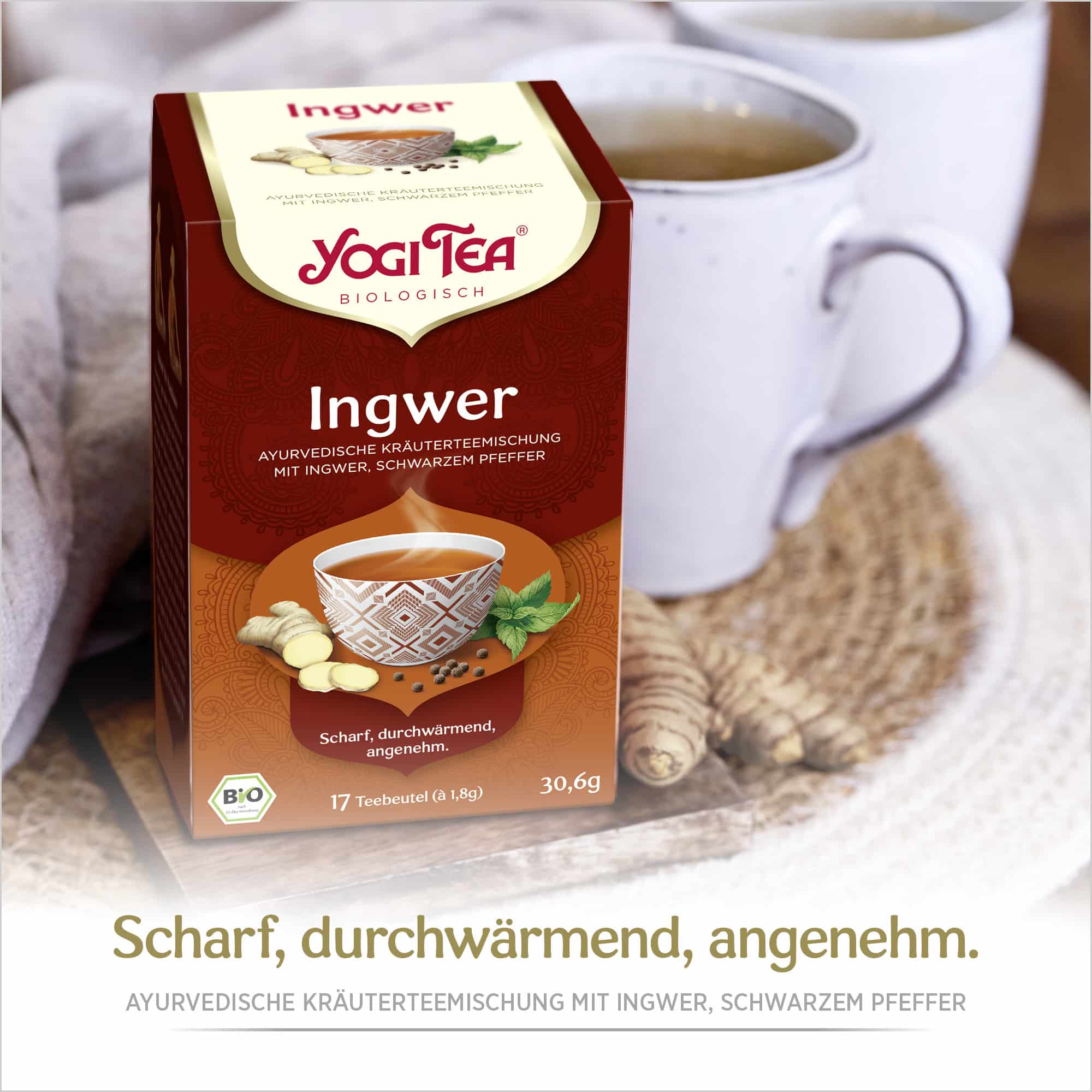 10 x BIO YOGI TEA Ingwer | 10 x 30,6g