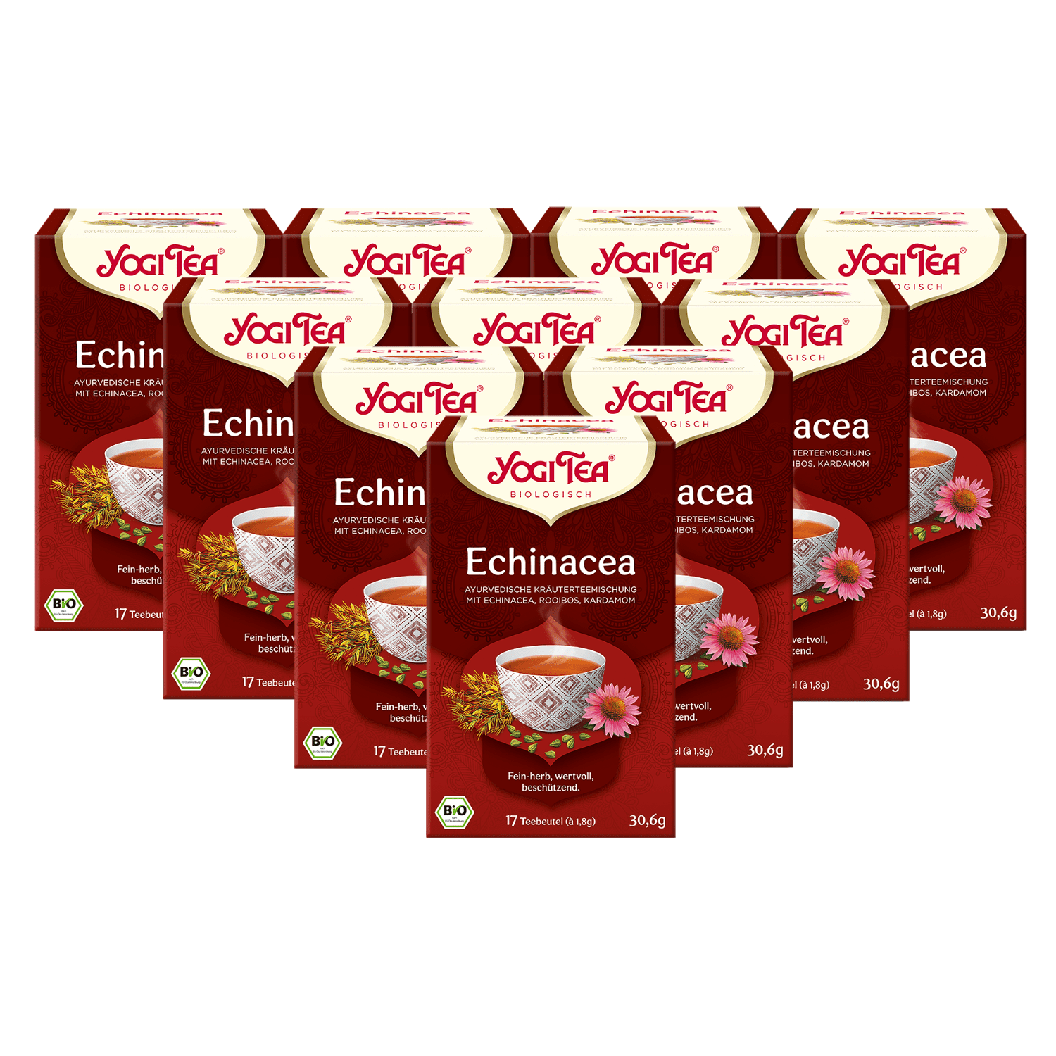 10 x BIO YOGI TEA Echinacea | 10 x 30,6g
