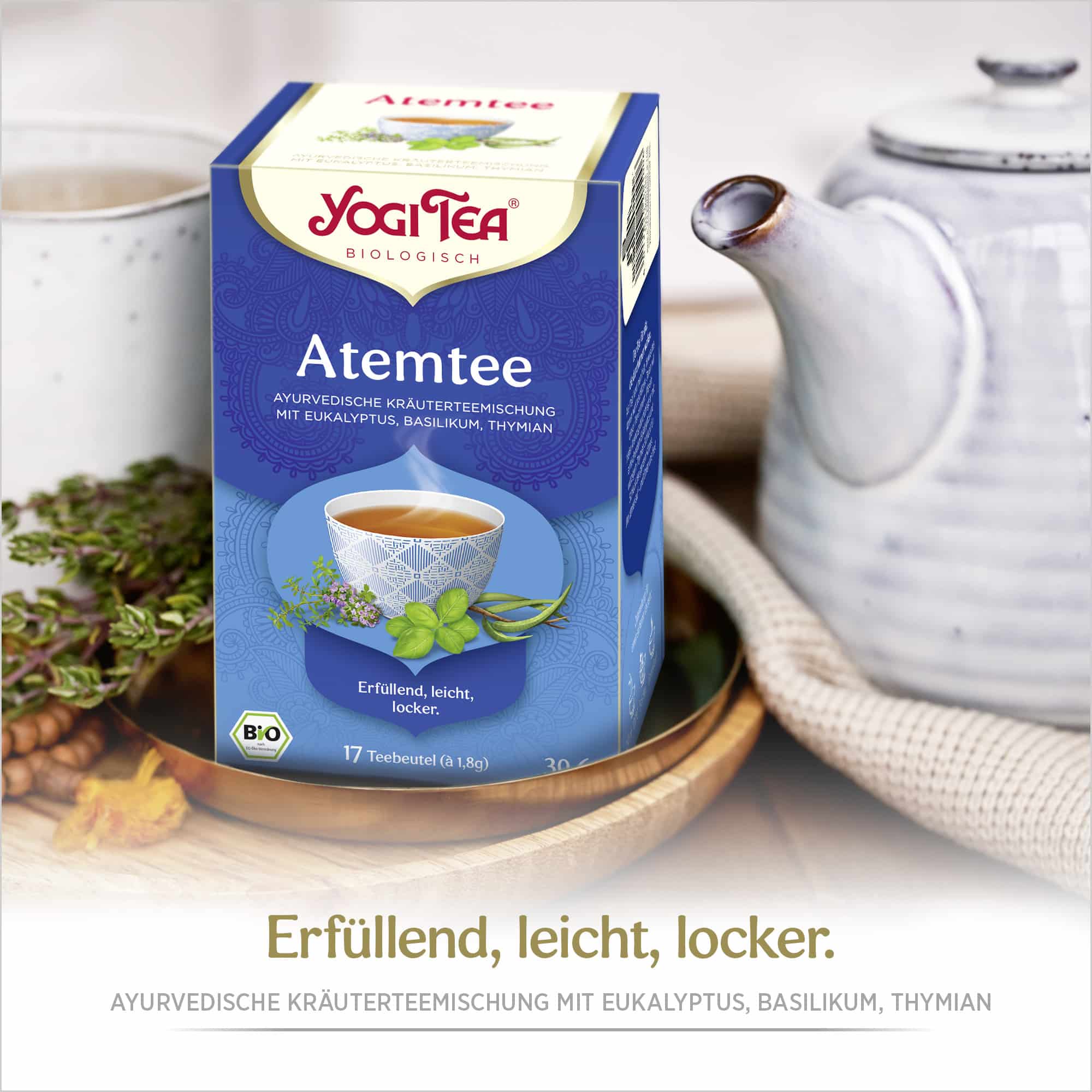10 x BIO YOGI TEA Atemtee | 10 x 30,6g